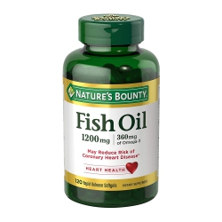 Viên uống bổ sung dầu cá Nature's Bounty Fish Oil 1200mg, Chai 120 viên